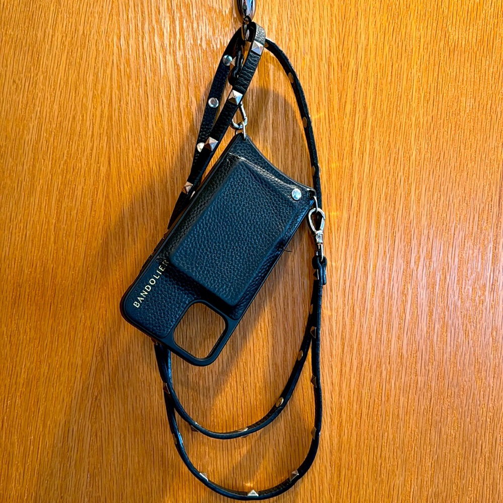 Black/Silver Bandolier iPhone 11 Pro case
